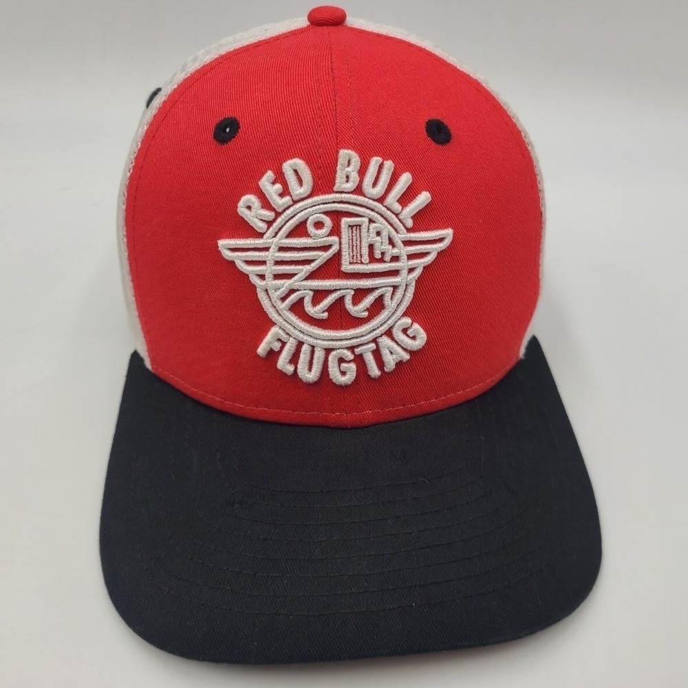 Red Bull Flugtag Louisville New Era 9Fifty Mesh Trucker Snapback Hat Cap Men Red